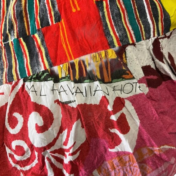 Vintage Jams World Hattie Dress Size M "Pinky" Spun Rayon Vibrant Floral Tiered - Picture 5 of 8